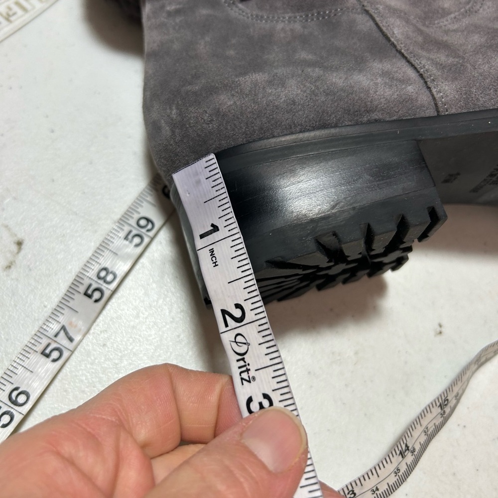 Talbots women’s suede sample Tish boots size 10M gray - Picture 6 of 7